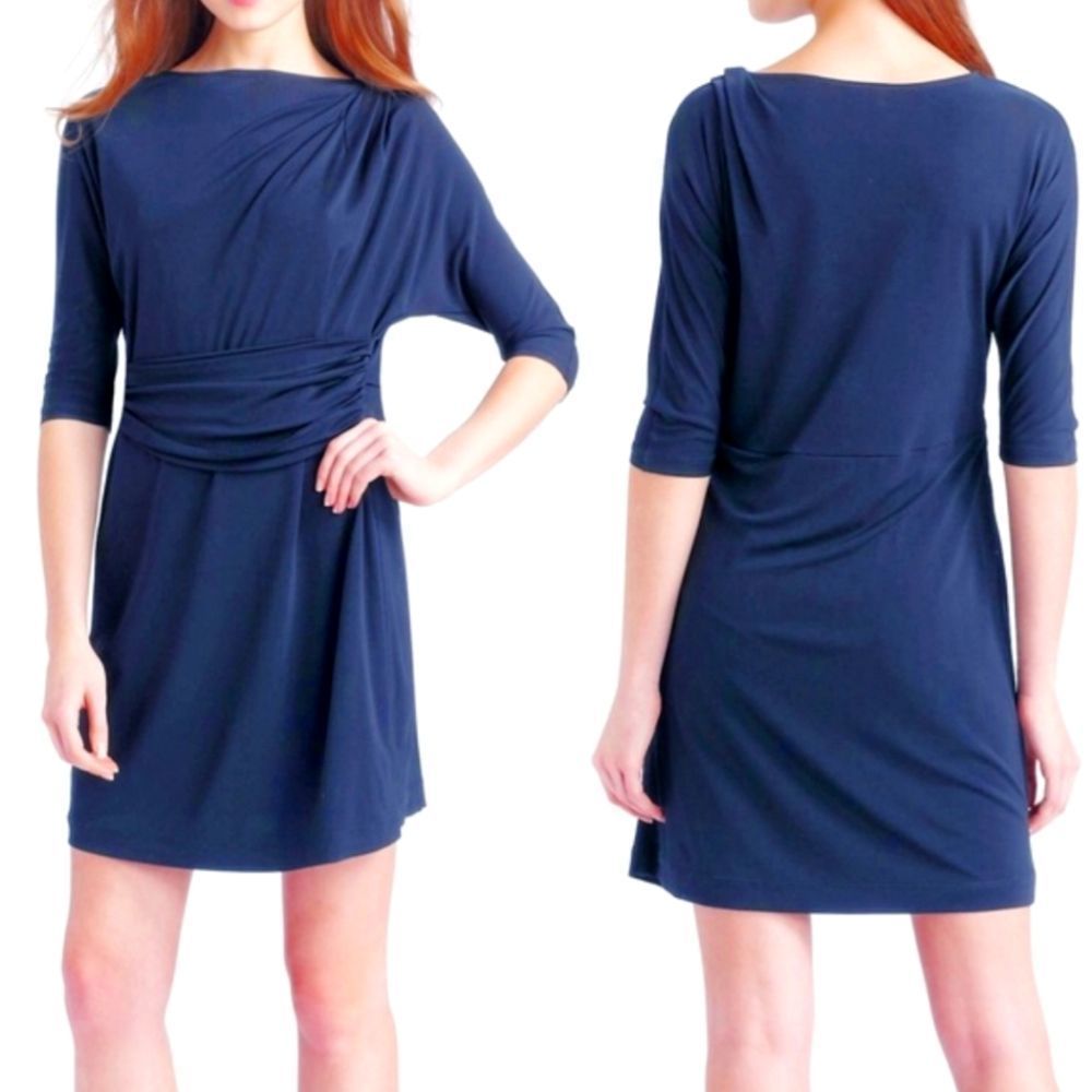 Euc Theory Ivista navy dolman shift dress sz 4